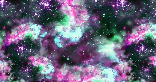 Abstract galaxy background with stars and planets with unique motifs and unique colors of universe night light space