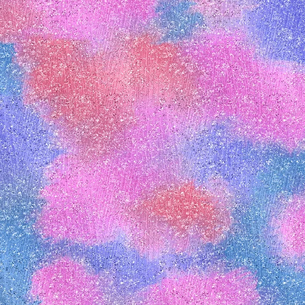dark pink and light blue abstract blur on pink background and illustration with colorful pattern with circles spots in nature