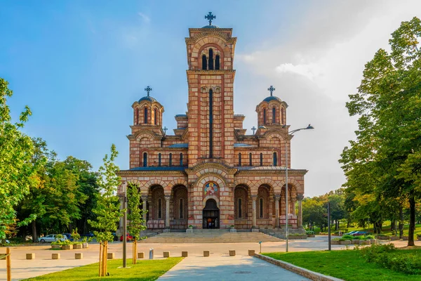 St. Mark Kilisesi. Kutsal Havari ve Evangelist Mark 'a adanmış Sırp Ortodoks Kilisesi. Tasmajdan Park, Belgrad, Sırbistan.