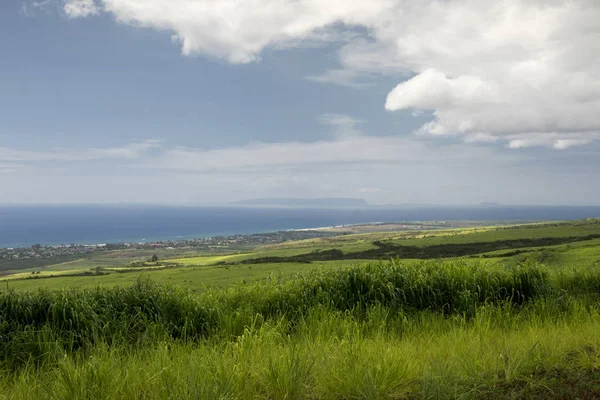 Waimea und niihau insel an der südküste kauais, hawaii — Stockfoto