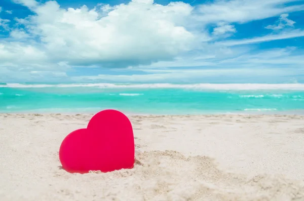 Valentine's day background on the Miami beach Stock Image