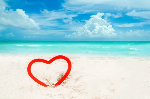 Valentine's day background on the Miami beach Royalty Free Stock Photos