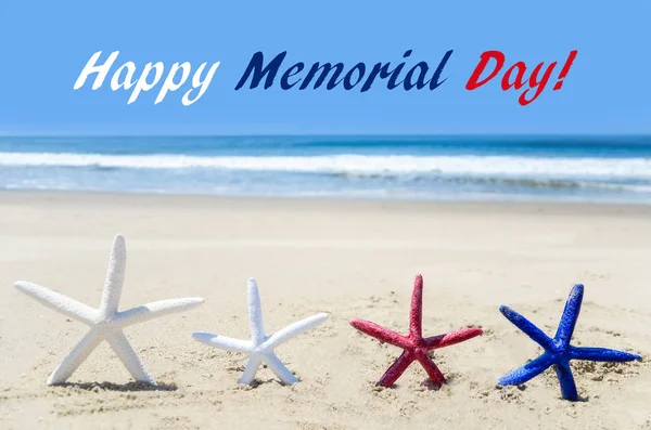 Memorial day tło na plaży — Zdjęcie stockowe