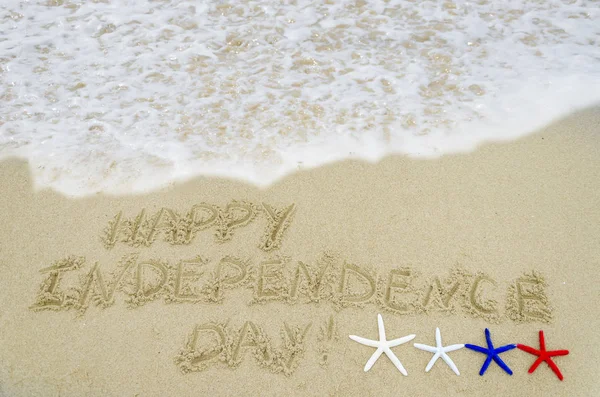 Niepodległości Usa dzień tło na plaży — Zdjęcie stockowe