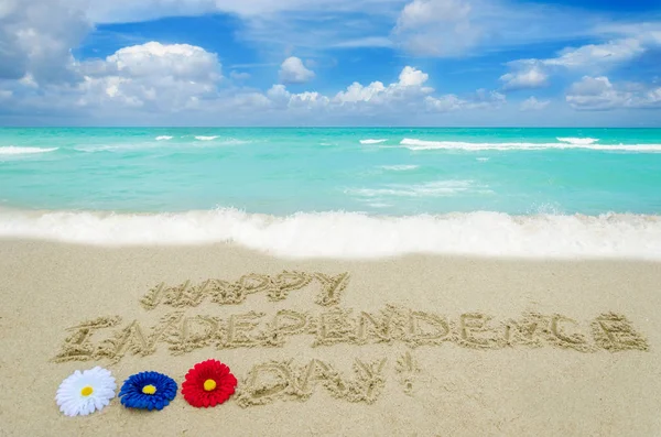 День независимости США фон на пляже — стоковое фото