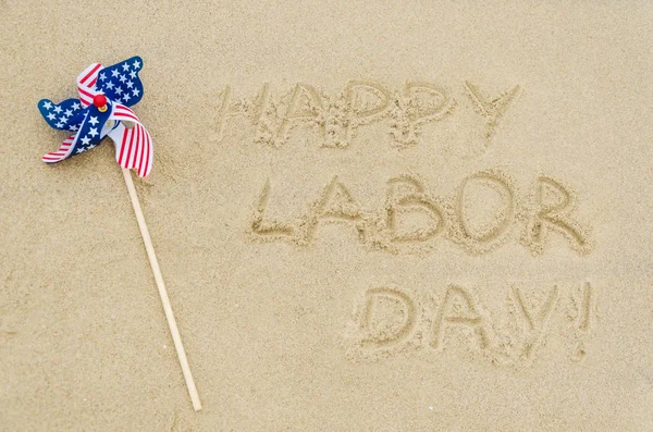 Happy Labor day background on the beach