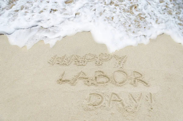 Fond de la fête du travail sur la plage — Photo