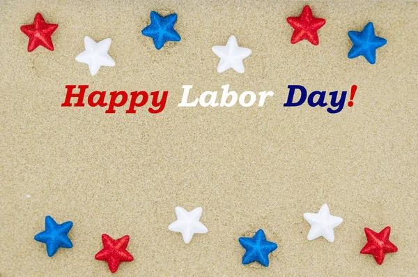 İşçi Bayramı arka plan sahilde