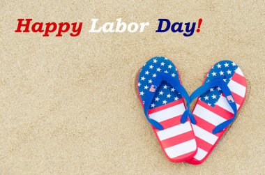 İşçi Bayramı arka plan sahilde