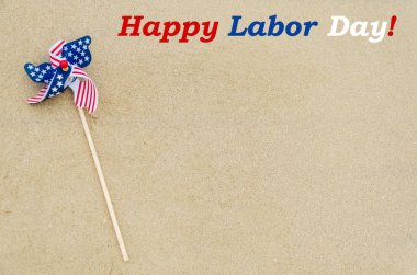 İşçi Bayramı arka plan sahilde