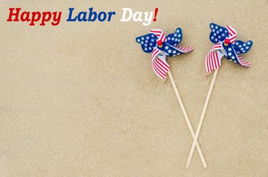 İşçi Bayramı arka plan sahilde