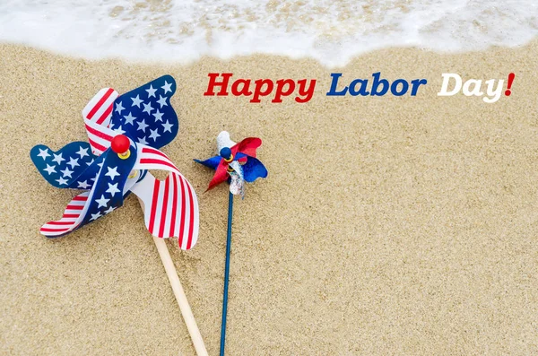 Labor day background on the beach