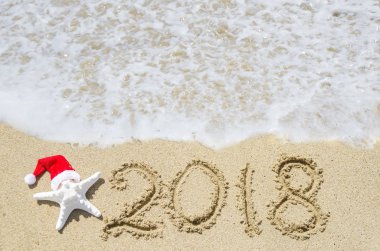 2018 yıl plaj arka plan