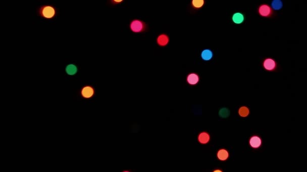 Luci Bokeh Scintilla Sfondo Regali Celebrazione Delle Vacanze Copia Spazio — Video Stock