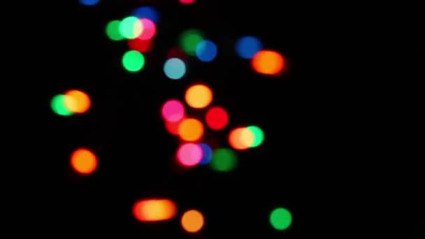 Luces Bokeh Brillante Fondo Regalos Para Celebración Las Fiestas Copiar — Vídeos de Stock