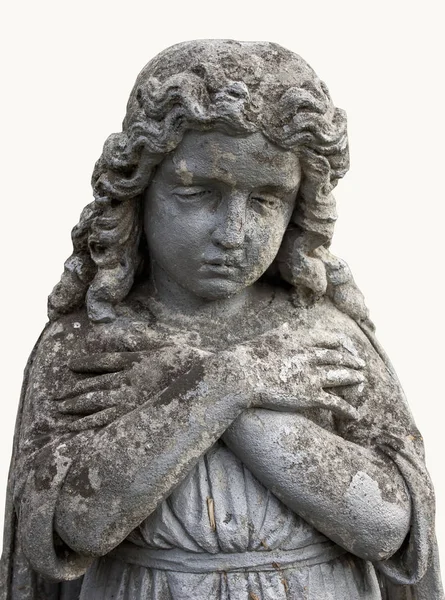 Image Death Middle Ages Girl Folded Hands — Stock Photo, Image