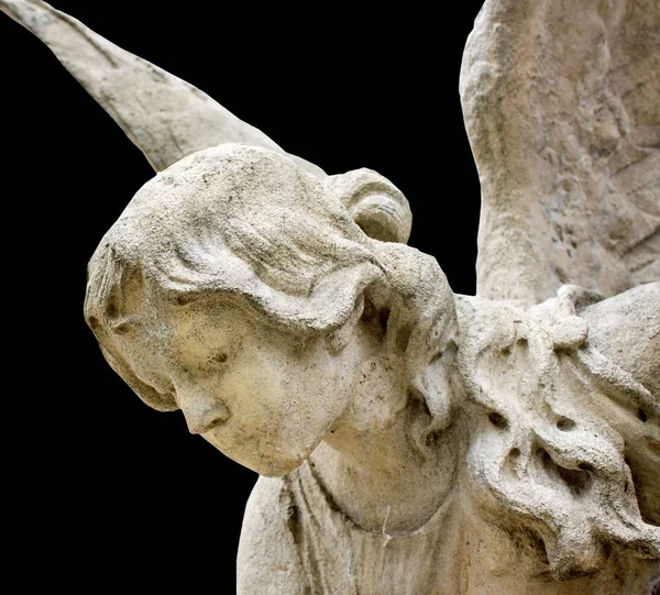 Anjo Olha Céu Terra Pecado Morte — Fotografia de Stock