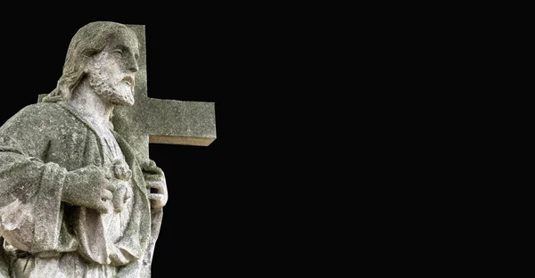 Ježíš Kristus Nese Svůj Kříž Cesta Kalvárii — Stock fotografie