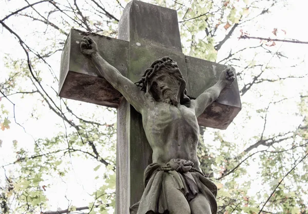 Jesucristo Crucificado Cruz Muerte Sufrimiento —  Fotos de Stock