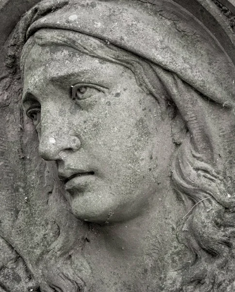 Smutne Oblicze Maryi Dziewicy — Zdjęcie stockowe