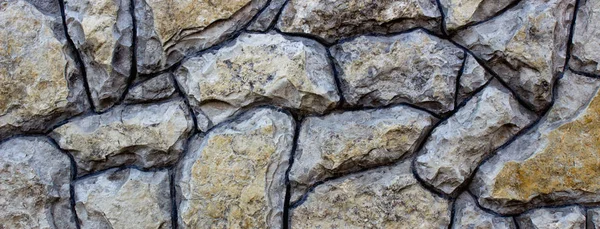 Textury Kamenné Zdi Zblízka — Stock fotografie