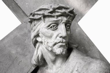 Acı çekmeden önce Yüce İsa. Haç ve işkence