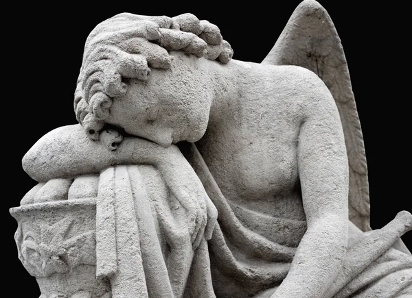 A lonely wounded angel. Death and war