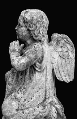 Küçük melek şefaat için dua ediyor