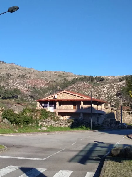 Paisaje Sobre Serra Estrela Desde Unhais Serra — Foto de Stock