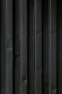 Deniz metalik kabının dokusu siyahtır. Yakın plan. Deniz kargolarının taşınması.