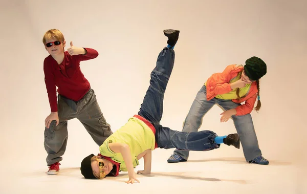 Tanzende Kinder Breakdance Kids — Stockfoto