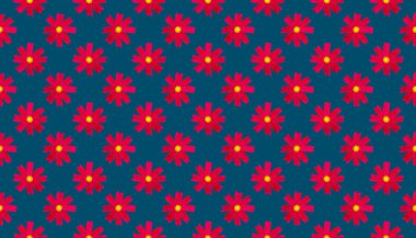 Kozmos çiçekleri kusursuz desen arkaplanı