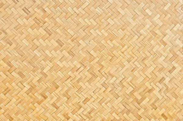 Artesanato tecido de bambu textura fundo — Fotografia de Stock