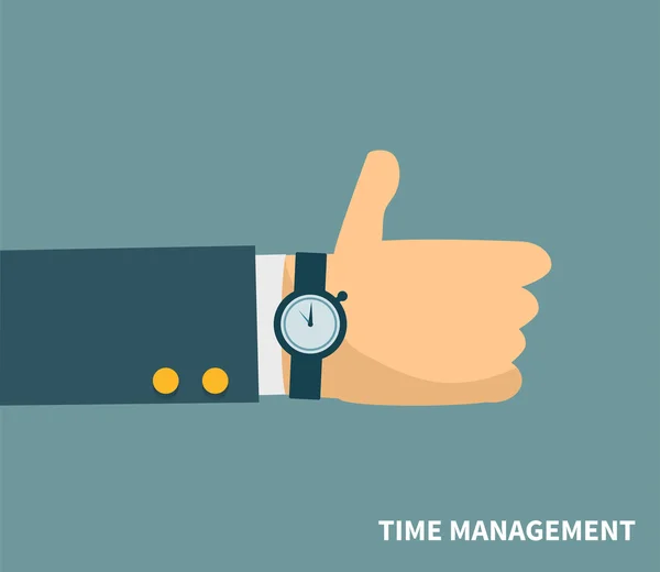 Conceito de gestão do tempo — Vetor de Stock