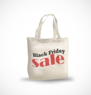 Eko Tekstil çanta siyah Cuma satışı etiketli.