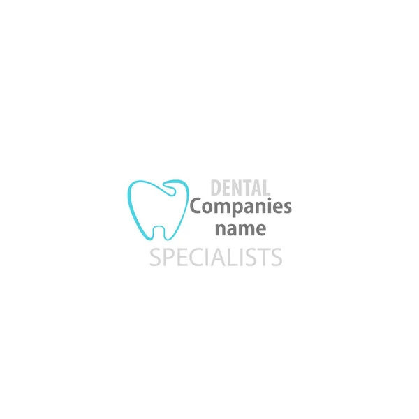 Clínica dentária ícone do dente logotipo . — Vetor de Stock