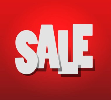 sıcak satış. Kırmızı bir arka plan üzerine beyaz metin Satılık