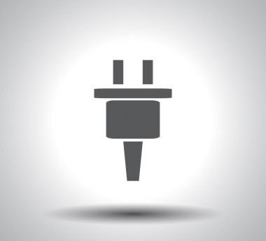 Güç enerji sembolü beyaz arka plan