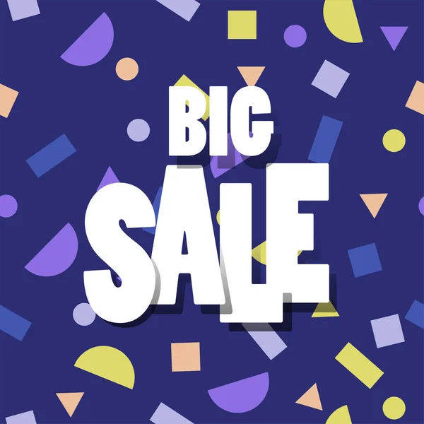 Sale banner template design, Big sale . Super Sale, end of season special offer banner. vector illustration. — Stock Vector