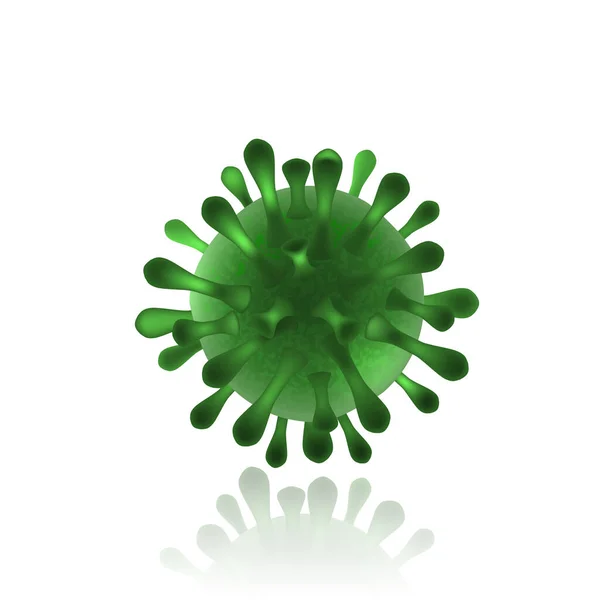 Coronavirus Covid-19 utbrott och koronvirus influensa bakgrund som farliga influensa stam fall som en pandemisk medicinsk hälsorisk koncept med sjukdomsceller — Stock vektor