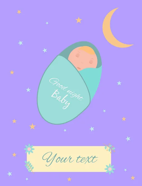 Baby Kaarten Voor Babyshower Ansichtkaart Feestsjablonen Blauw Roze Met Charmante — Stockvector