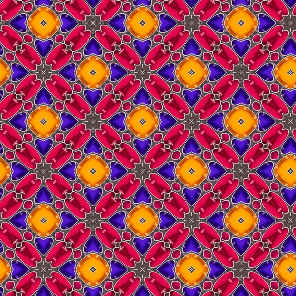 Nahtlose Wiederholung Fraktaler Muster Computergrafische Illustration — Stockfoto