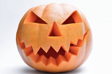 Bir fener başkanı Jack kabak Cadılar Bayramı için oyulmuş.