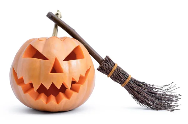 Szef Jack latarnia rzeźbione z dyni na Halloween — Zdjęcie stockowe