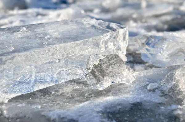 Deslumbramiento Luz Reflejado Los Fragmentos Hielo Puro — Foto de Stock