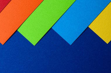 Parlak renkli karton kaplamaların dokusu