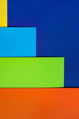 Parlak renkli karton kaplamaların dokusu