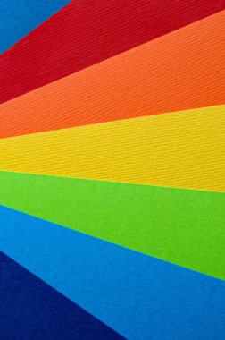 Parlak renkli karton kaplamaların dokusu