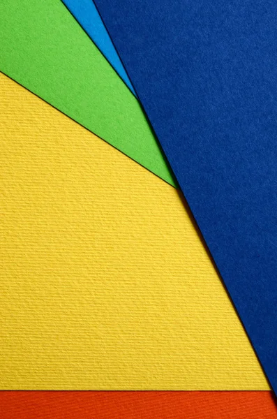 Текстура Ярких Листов Цветного Картона Крупным Планом — стоковое фото