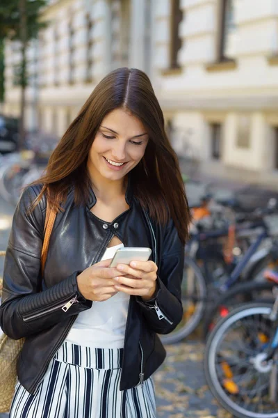 Eine SMS-Nachricht — Stockfoto